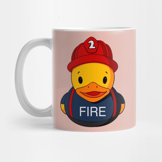 Fire Chief Rubber Duck by Alisha Ober Designs